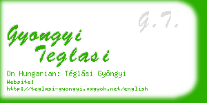 gyongyi teglasi business card